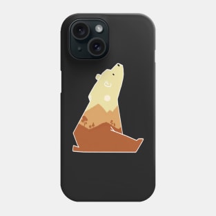 Cute Sunset Mountain Bear Phone Case