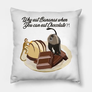 Chocolate Monkey Foodies Pillow