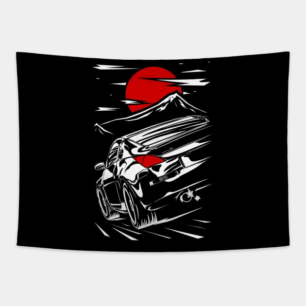 Nissan 350z z33 Tapestry by racingfactory