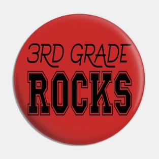 3rd Grade Rocks Pin