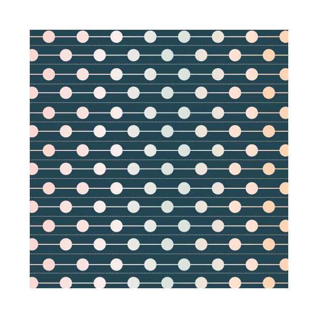 Dots and lines - blue background by LaP shop