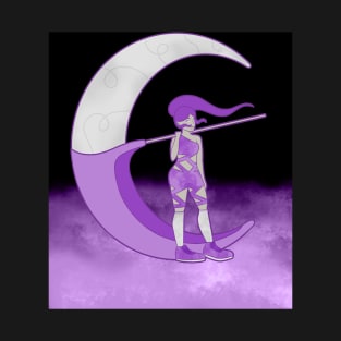 Moon Warrior (Cloud Background) T-Shirt