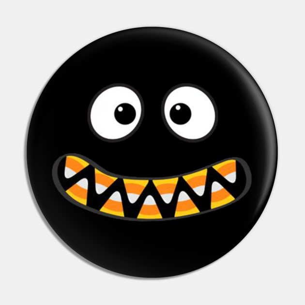 Funny Face Halloween T-shirt Pin by majedbelghith