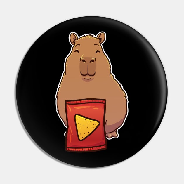 Capybara Corn Chips Pin by capydays