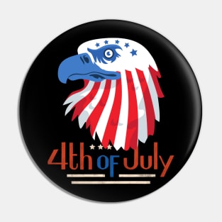 4th of July Eagle Pin