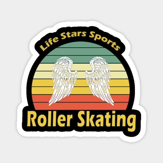 Sport Roller Skating Magnet by My Artsam