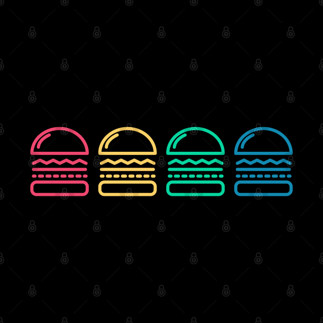 Colourful Burgers by OzInke