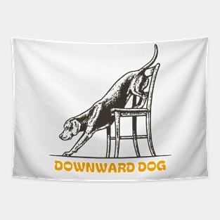 Doggy Downward Dog Tapestry