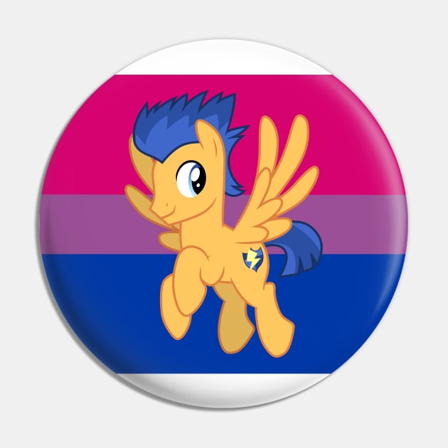 bisexual pride Flash Sentry Pin by CloudyGlow