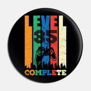 35th Birthday Level 35 Complete Gamer Gift Pin