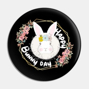 Happy Bunny Day Pin