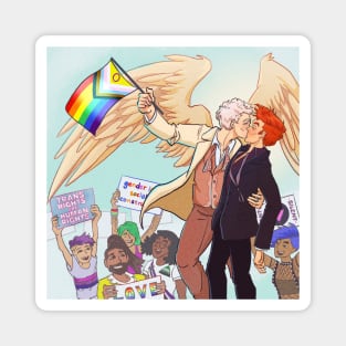 Good Omens Pride Magnet