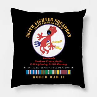 384th Fighter Squadron - 364th Fighter Group - Campaigns, WWII EUR SVC X 300 Pillow