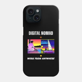 Digital Nomad Sets Sail Phone Case