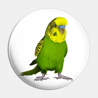 Australian Budgie/Green/Yellow/Parakeet/Budgerigar/Bird Pin