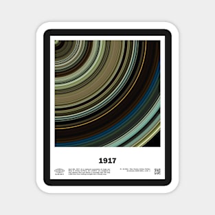 minimal_1917 Abstract Circular Art Movie Magnet