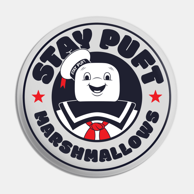 Stay Puft Marshmallows Logo (Ghostbusters) Pin by GraphicGibbon