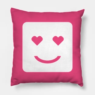 Cute minimal Love emoji Pillow