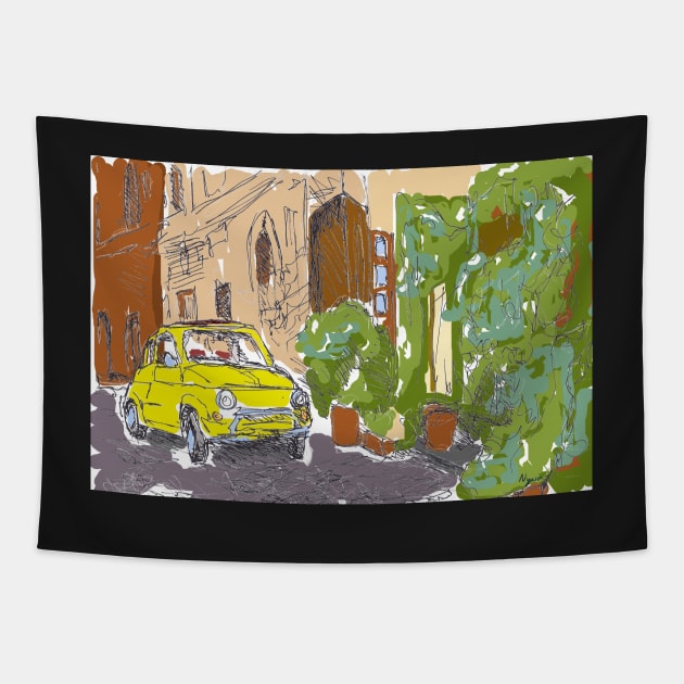 Italian landscape Tapestry by NYWA-ART-PROJECT