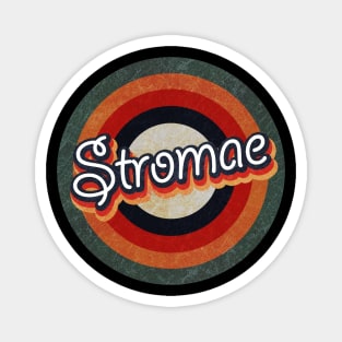 Retro Color Typography Faded StyleStromae Magnet