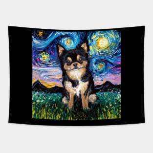 Black and Tan Chihuahua Night Tapestry