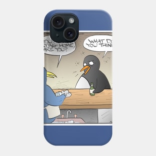 Penguin at the Bar Phone Case