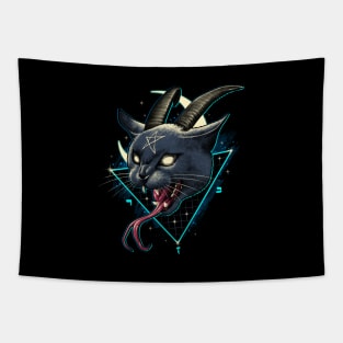 Rad Devil Cat Tapestry