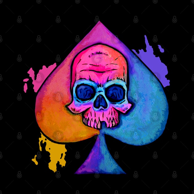 Abstract Skull / Spade by Adrian Murren