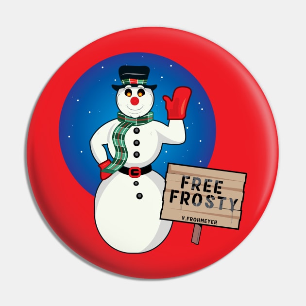 Free Frosty From The Kranks Pin by Gimmickbydesign