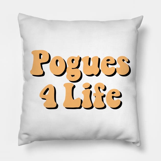 Pale Orange Pogues 4 Life / P4L Pillow by cartershart