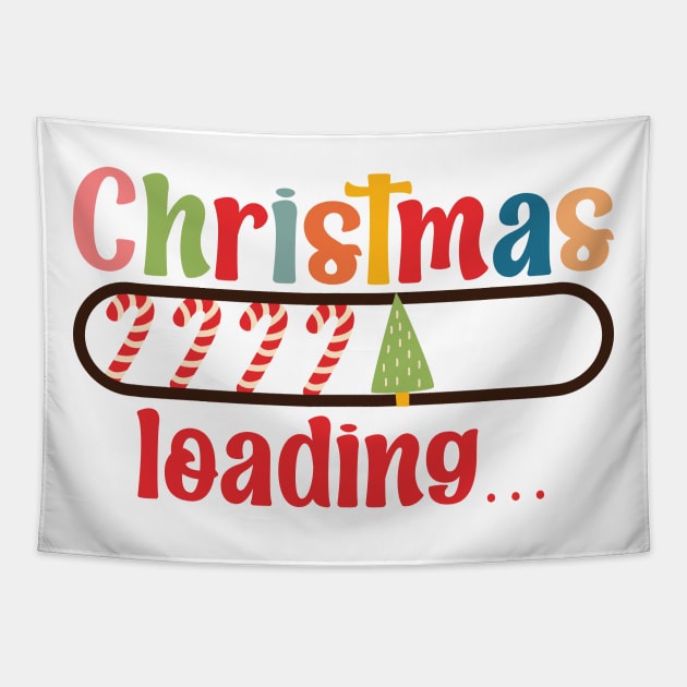 Christmas loading please wait Tapestry by MZeeDesigns