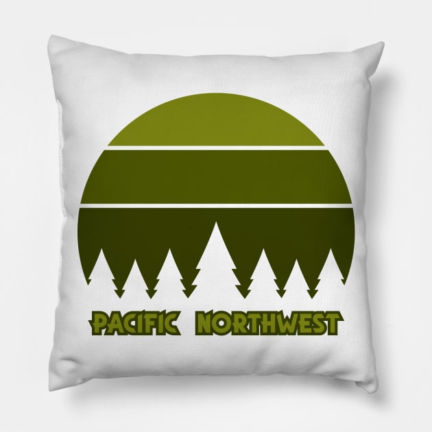 Pacific Northwest Pillow by happysquatch