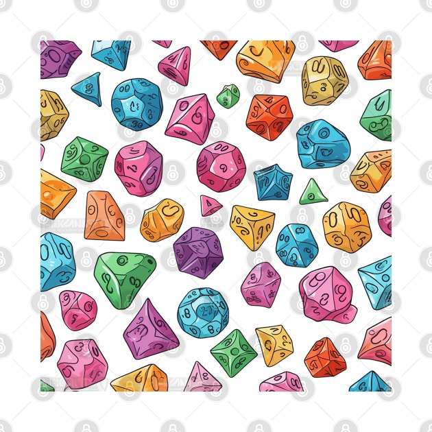 Beautiful Abstract Dice - Inspiration for RPG Games by SzlagRPG