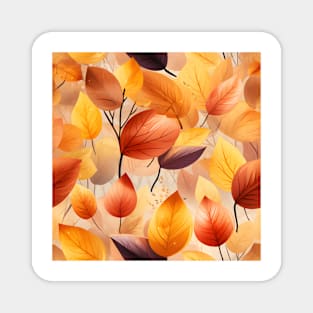 Autumn Leaves Pattern 11 Magnet