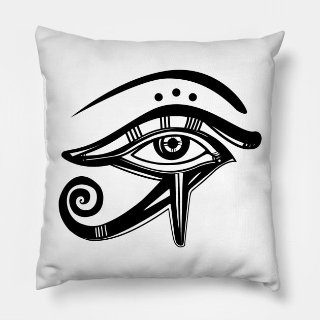 The Eye of Horus Pillow by DISOBEY