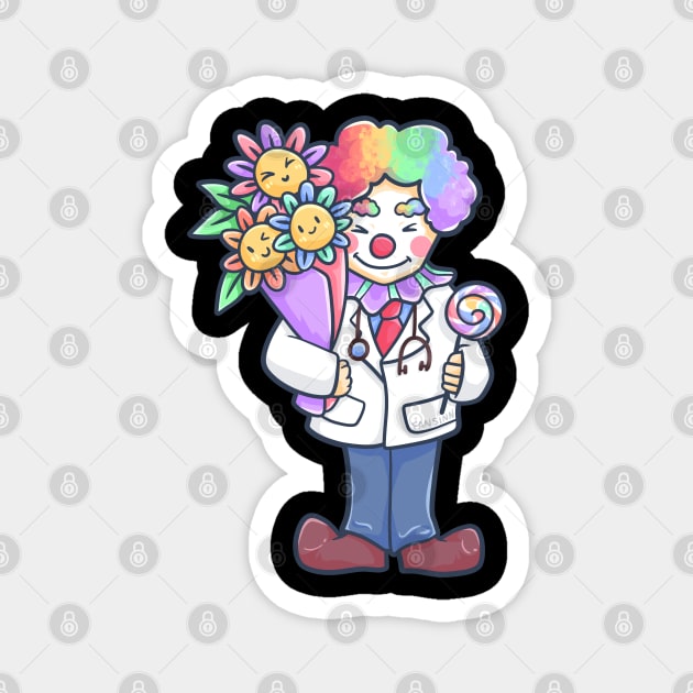 Doctor Clown Childrens Hospital Gift Magnet by fansinn