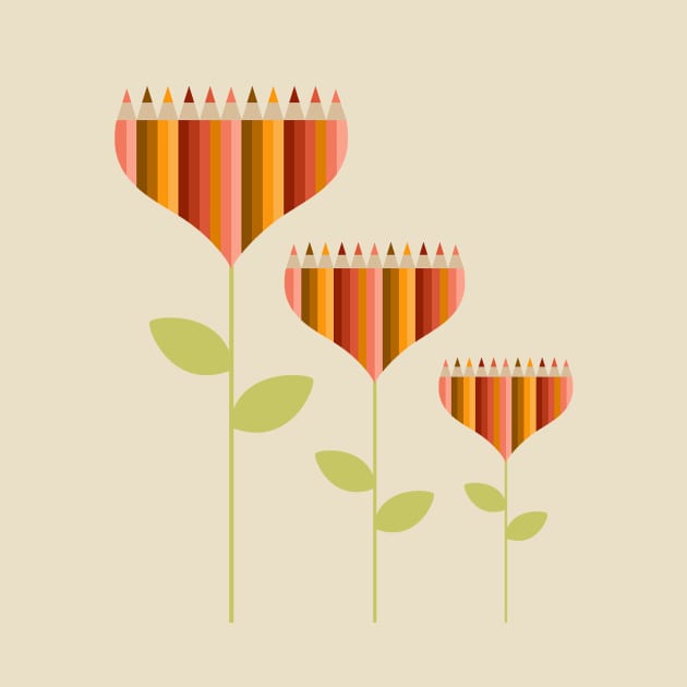 Pencil Flowers by albdesigns