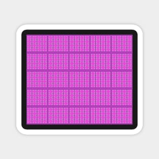 The Pink Spot. Fun pink geometric pattern in squares and circles. Perfect for everyone who loves pink. Magnet