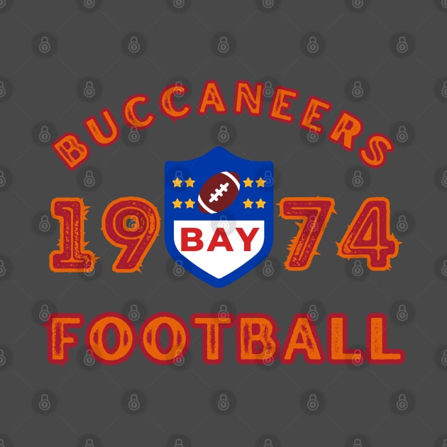 Tampa Bay Buccaneers Vintage Style by Borcelle Vintage Apparel 