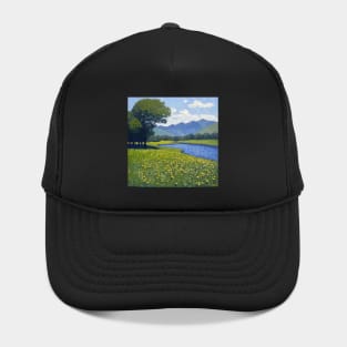 Georgia landscape | Post-impressionist painting style Hat