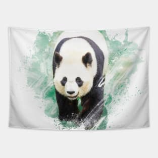 Panda Bear Animal Forest Wildlife China Bamboo Nature Asia Digital Painting Tapestry