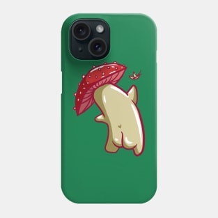 Cute Mushroom Cartoon Character with Butterfly Phone Case