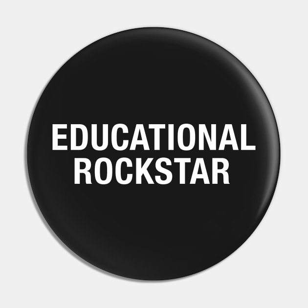 Educational Rockstar Pin by CityNoir