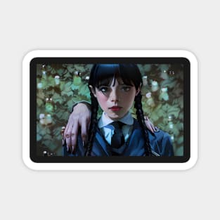 Wednesday Addams Portrait 5 Magnet