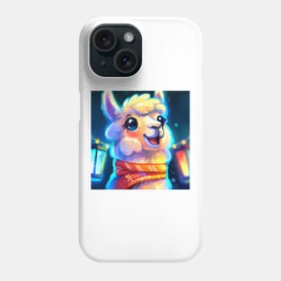 Cute Llama Drawing Phone Case