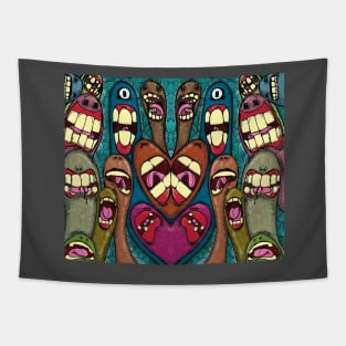 Big teeth Tapestry