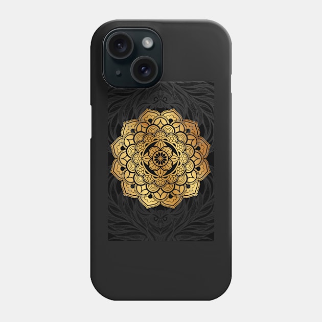 Golden Crown Chakra Effect Phone Case by TheLaundryLady