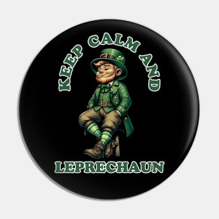 Serenity in Green: The Leprechaun's Mantra Pin