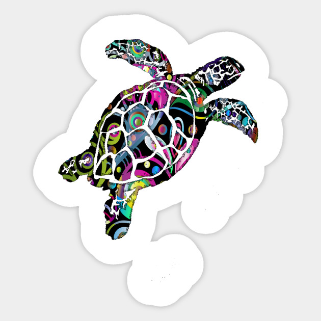 Jewel Of The Sea Sea Turtle Sticker Teepublic