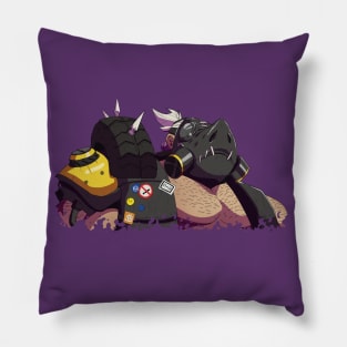 Roadhog overwatch  tank blizzard Pillow